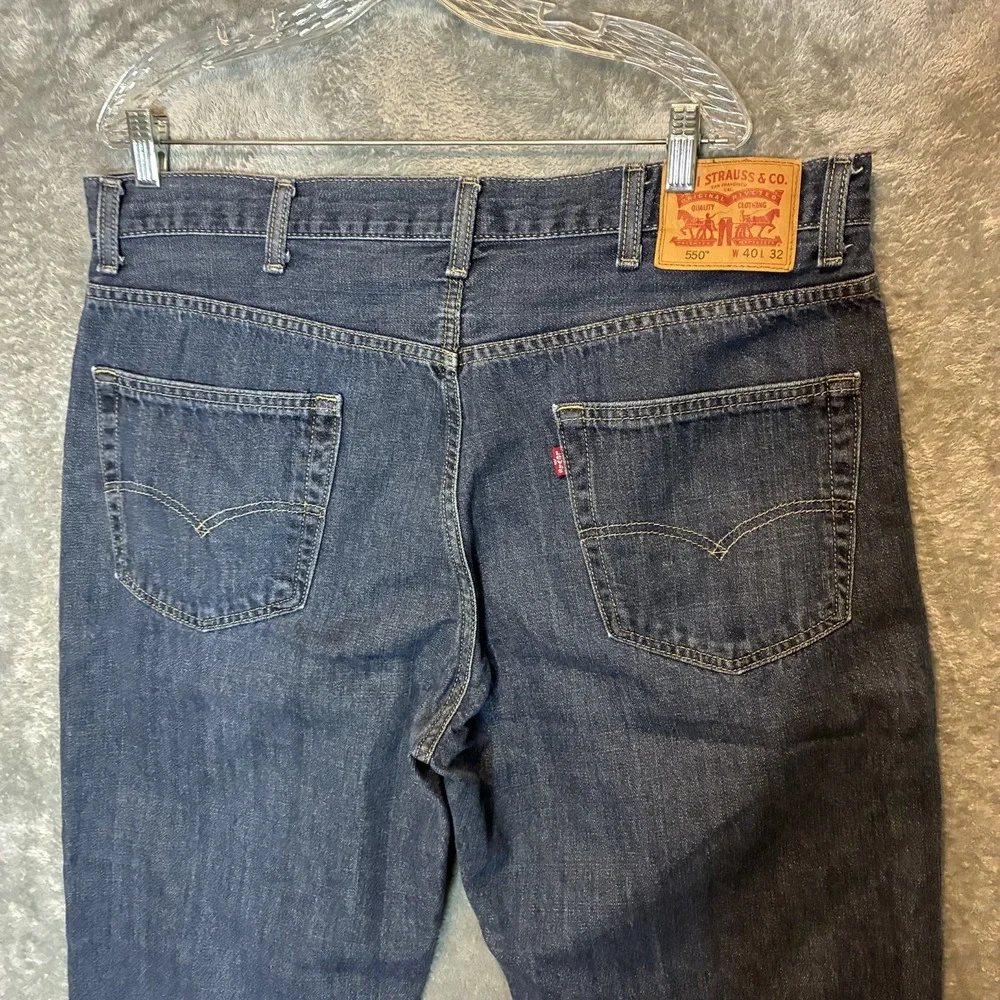 Levi's 550 Men Relaxed Fit Denim Jean 40x32 Classic Modern Basic Everyday Cotton